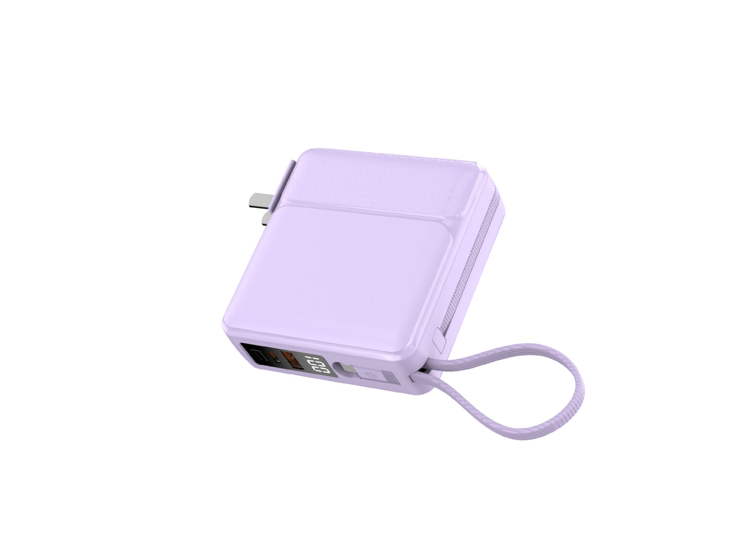 Kompakte Schnelllade-Powerbank mit Lcd-Anzeige und Integrierter Sicherheitstechnologie Brehn