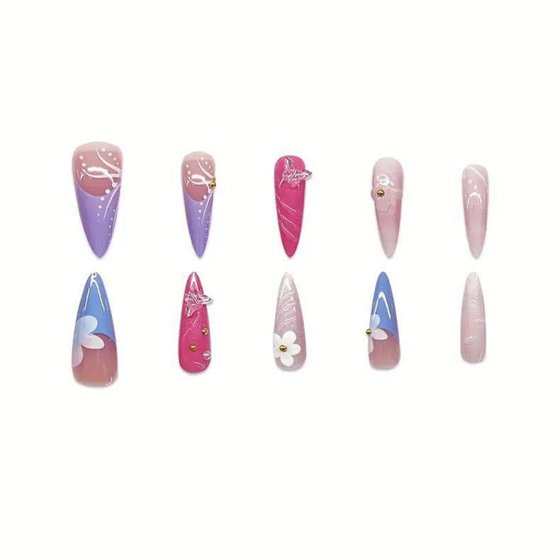 Künstlerische Gel-Nagelverfeinerungen Brehn