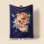Künstlerische Schädel-Themen-Fleece-Decke