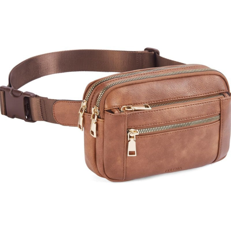 Elegante Leder Bauchtasche Brehn
