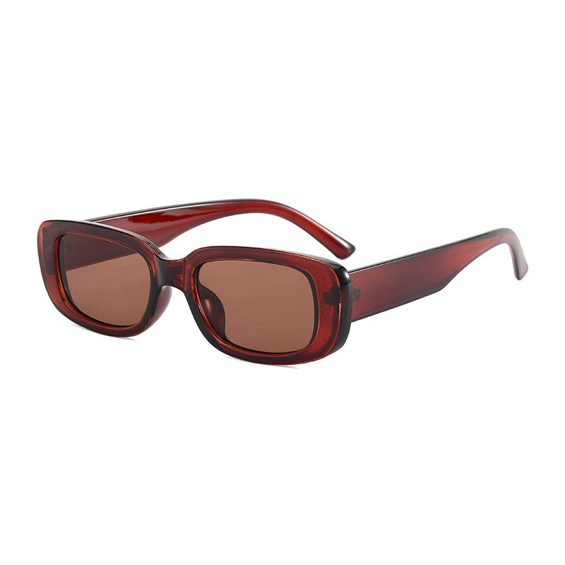 Damen modische Retro-Sonnenbrille mit rechteckigem Rahmen Brehn
