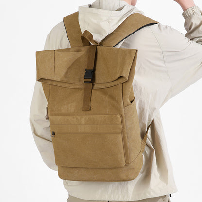 Roll-Top Canvas Rucksack