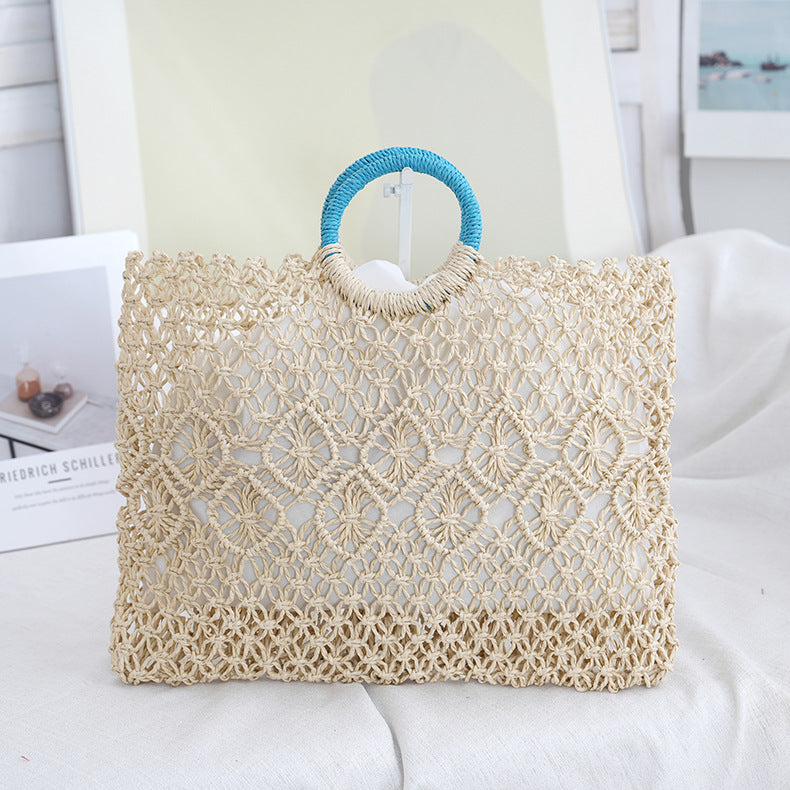 Makramee Tragetasche mit Kunstvollem Designs Brehn