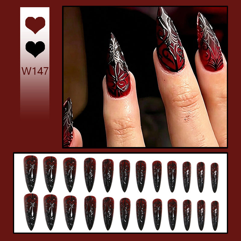 Kunstnagel-Set mit elegantem floralen Design Brehn