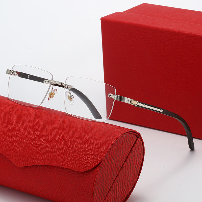 Damen Quadratische Sonnenbrille mit eleganten Metallakzenten Brehn