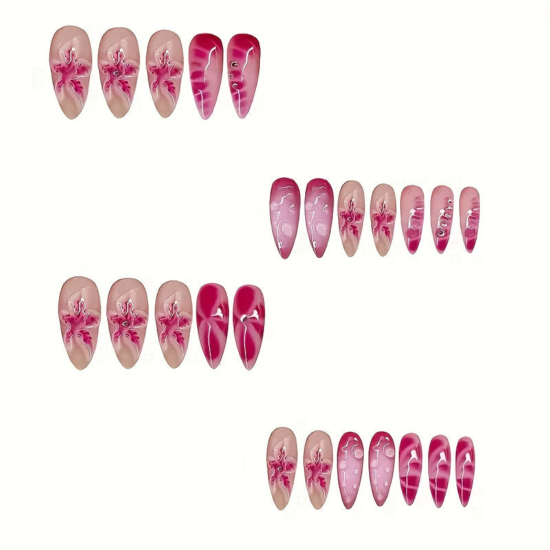 Elegantes Stiletto Nagelkunst Set Brehn