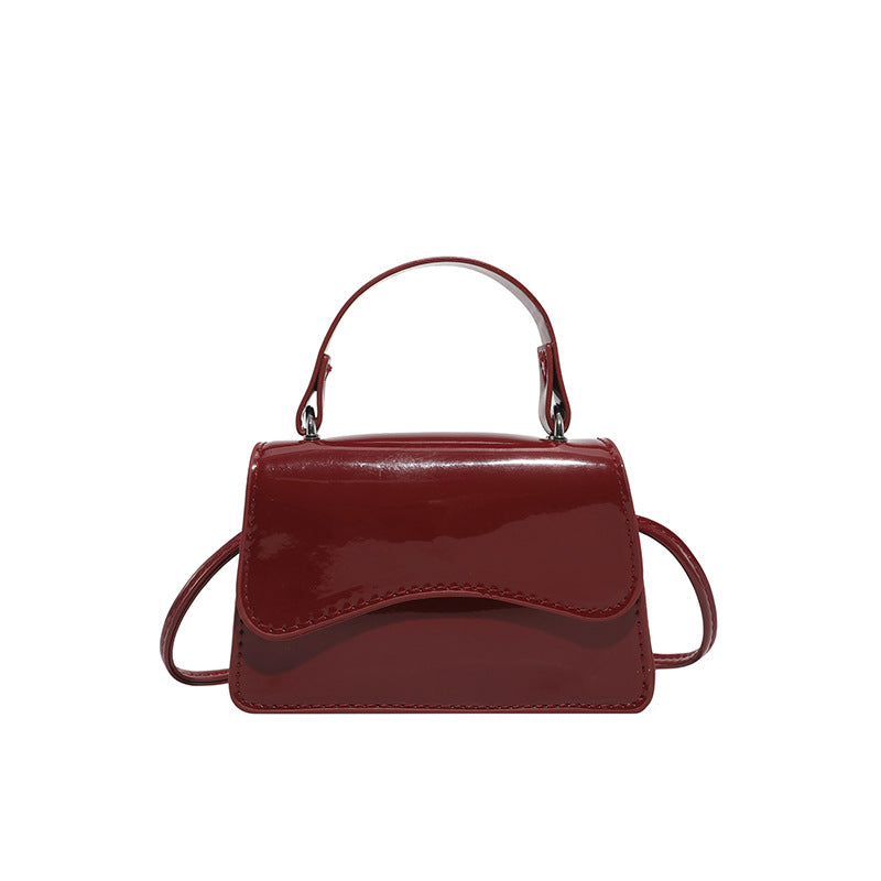WoStylish Patentleder Mini-Handtasche Brehn