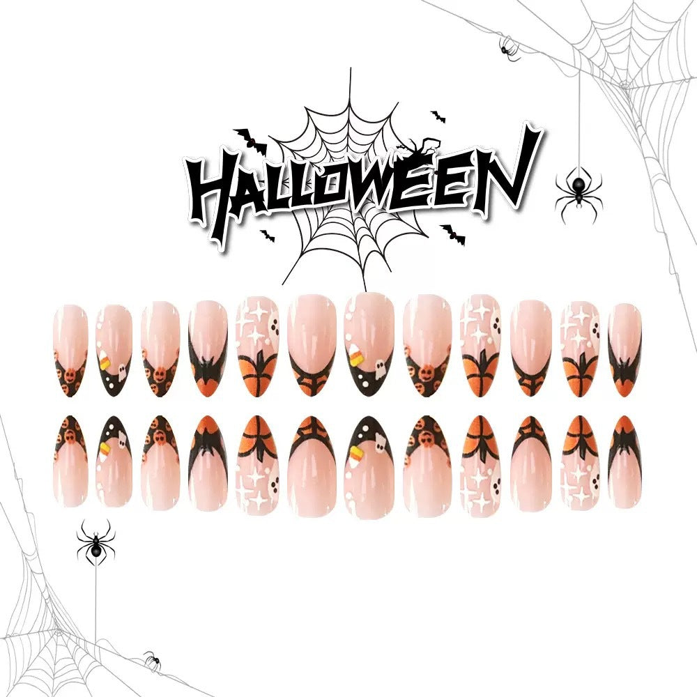 Kunstnagelset mit kreativen Halloween Motiven Brehn