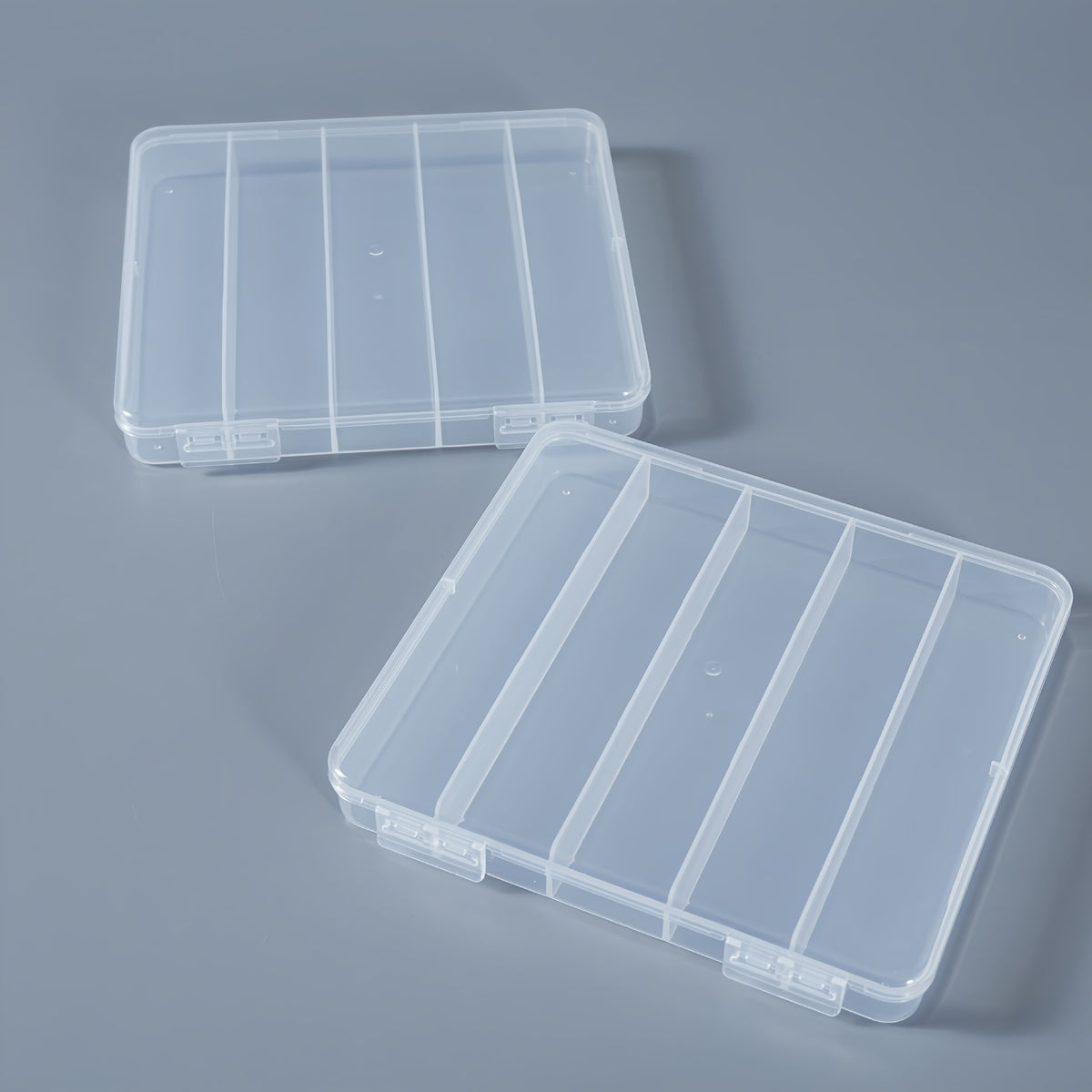 Transparente verstellbare Trennwand Aufbewahrungsschale Brehn