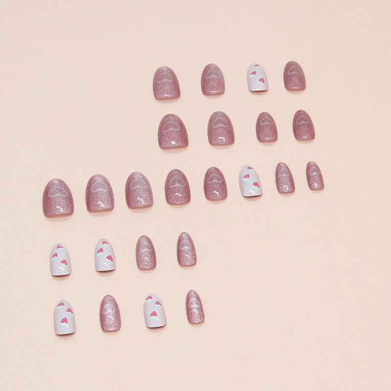 Erdbeer Floral Nagelkunst Set Brehn