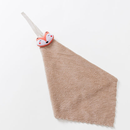 Plüsch-Maus-Hauben-Babybadetuch mit Aufhängeschlaufe