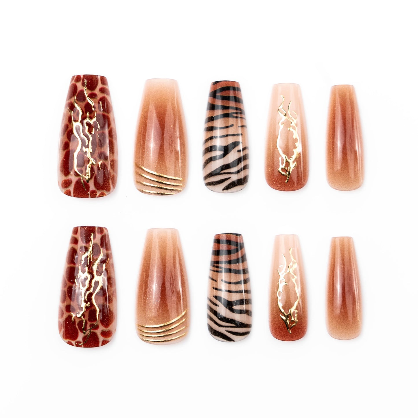 Künstliche Nail Art Nägel Brehn
