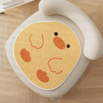 Acorn-Shaped Plush Chair Seat Cushion Pad with High-Pile Tufted Surface