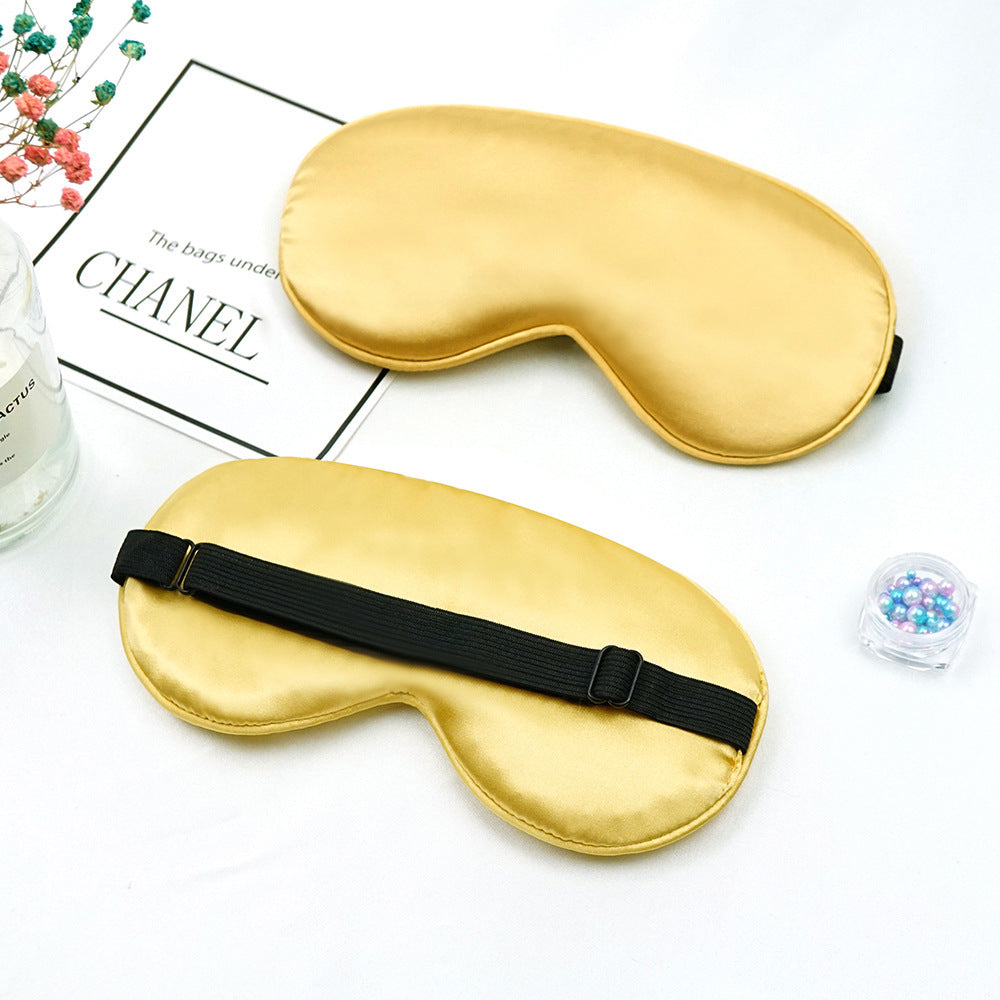 Unisex nan luxuriöse Satin Schlafmaske mit anatomischer Kontur und verstellbarem Gummiband Brehn