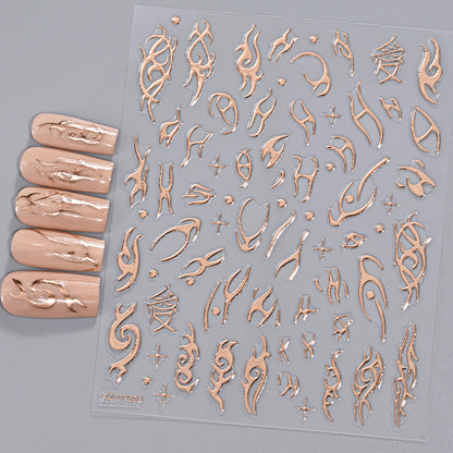Floral Decorative Nail Art Aufkleber
