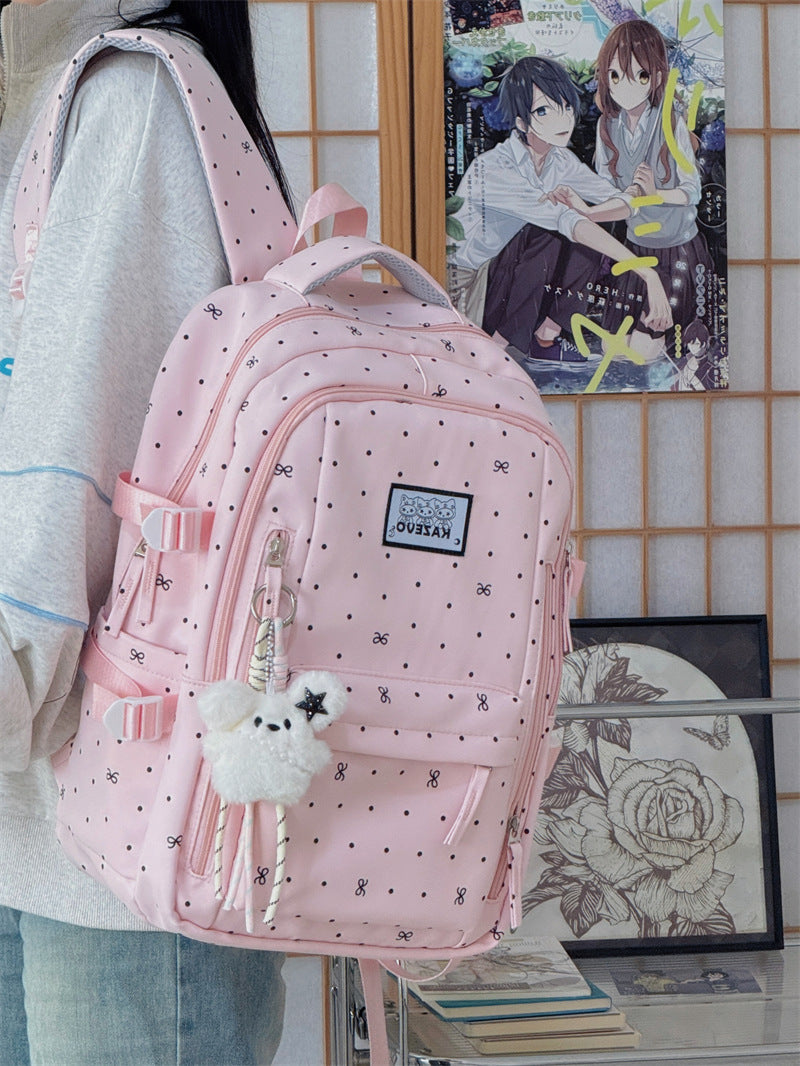 Multi-Compartment Geometrisches Muster Schulrucksack