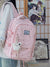 Multi-Compartment Geometrisches Muster Schulrucksack