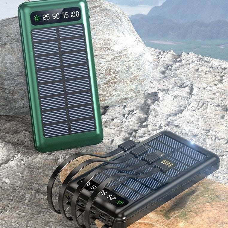 Solar Powerbank mit Multifunktionalen Ladeoptionen Brehn