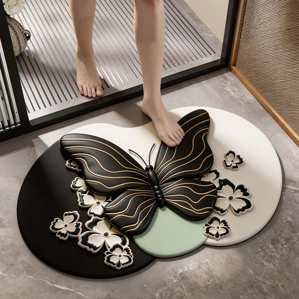 Florales Design Dekorative Badematte