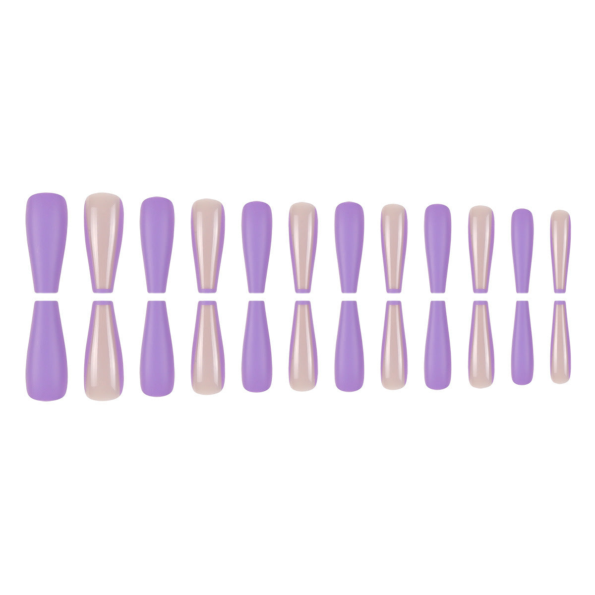 Elegante Matte Lange Stiletto-Nagelspitzen Brehn