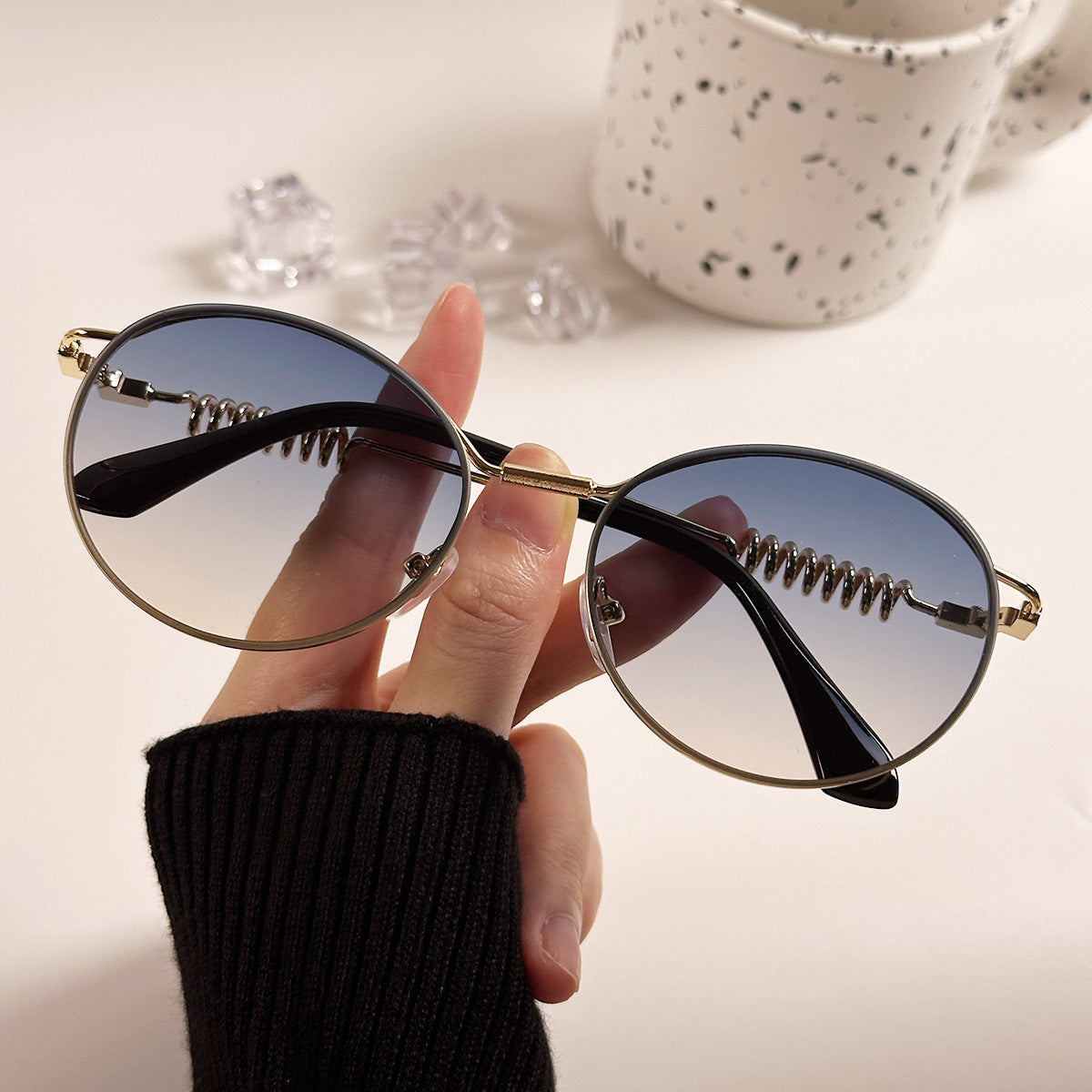 Damen modische glamouröse Sonnenbrille Brehn