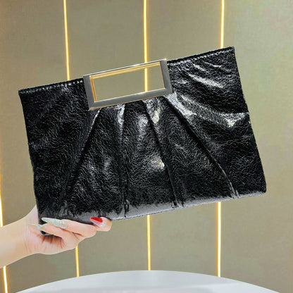 Stylische Plissierte Clutch-Tasche