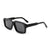 Damen quadratische Sonnenbrille mit robustem Rahmen und UV-Schutz Brehn