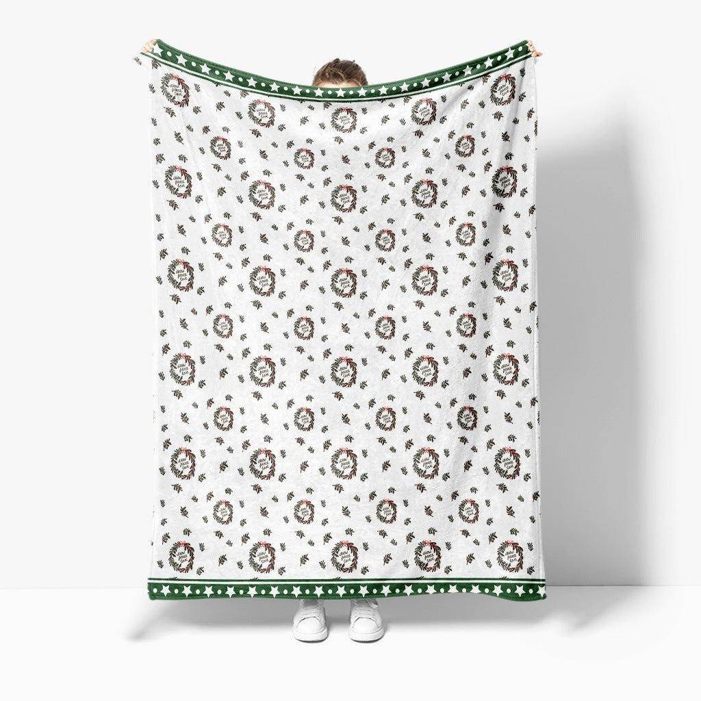 Festliche Feiertags-Fleece-Decke