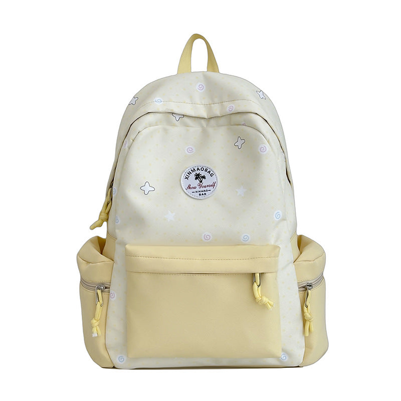 Verspielt gemusterter Rucksack