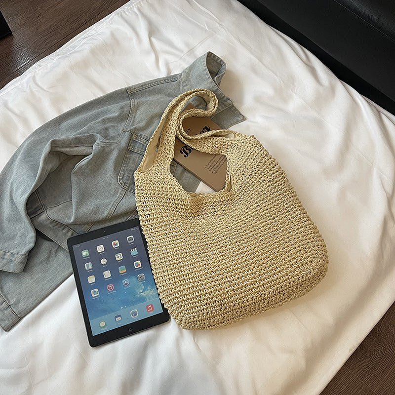 Handgefertigte Geflochtene Schultertasche