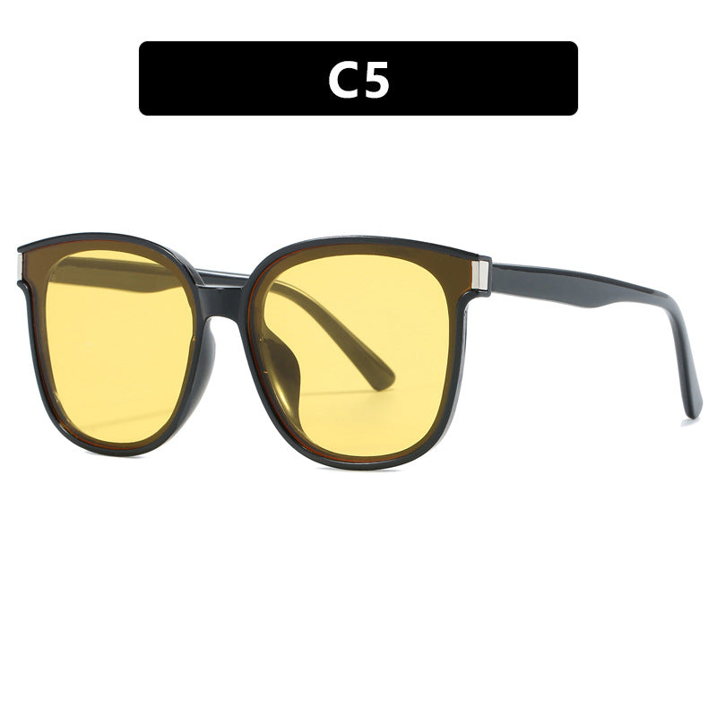 Damen modische Sonnenbrille mit hochwertigem, transparentem Kunststoffrahmen Brehn