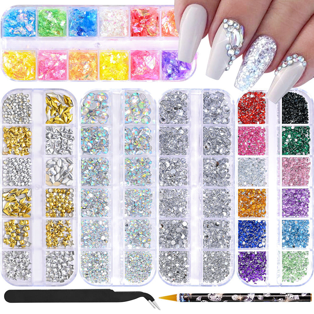 Dekorativer Nail Art Edelstein Kit