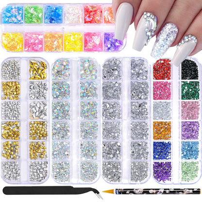 Dekorativer Nail Art Edelstein Kit