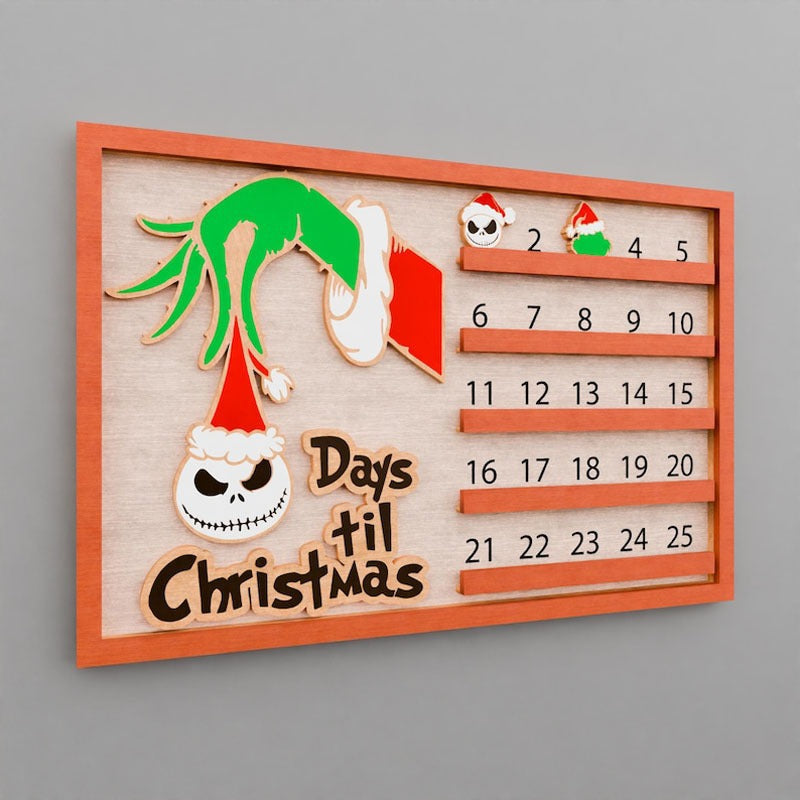 Advent Countdown Wanddekoration