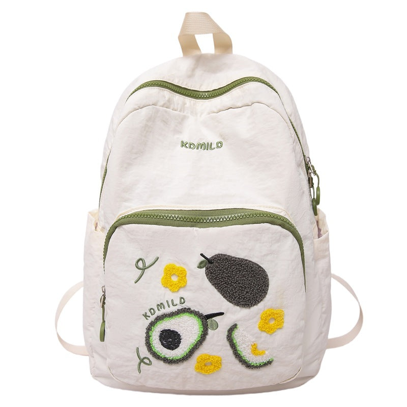 Lässiger bestickter Schulrucksack Brehn