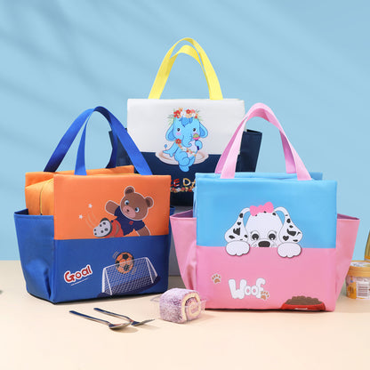 Niedliche Cartoon-Katzen-Themen Isolierte Lunch Tasche