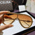 Damen Glamouröse Oversized-Sonnenbrille mit strassbesetzten Akzenten Brehn