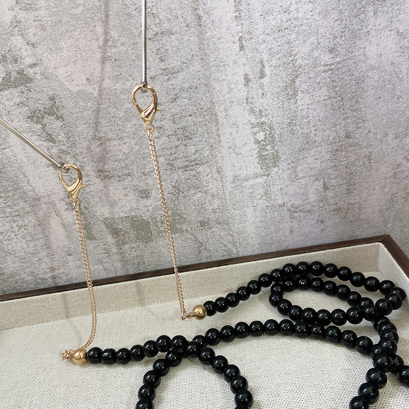 Modisches Schmuckband Aus Onyx-Perlen Brehn