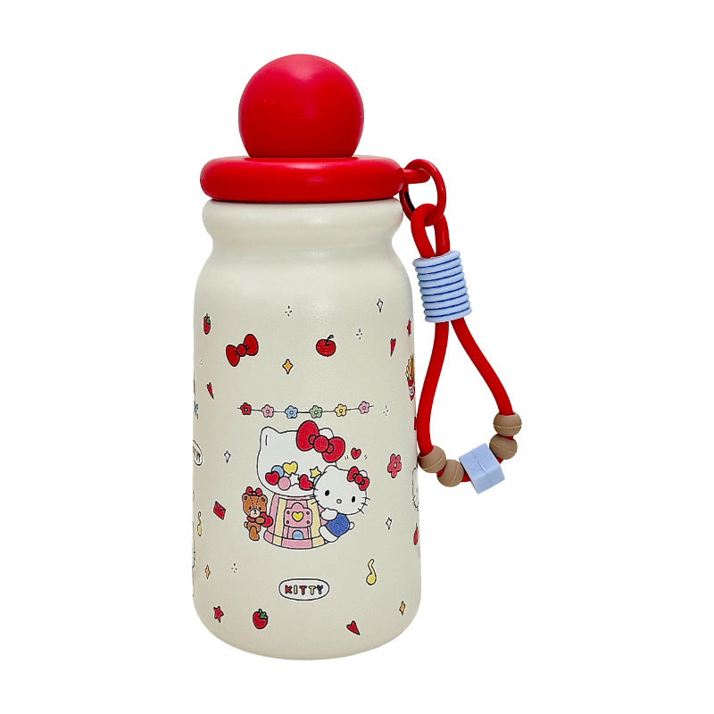 Damen Kreative Trinkflasche mit niedlichem Anhänger Brehn
