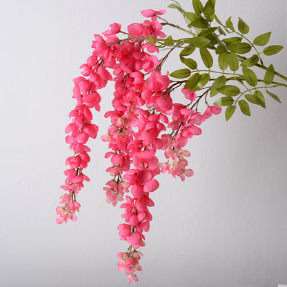 Elegante Faux-Wisteria-Blütenstiel-Dekoration