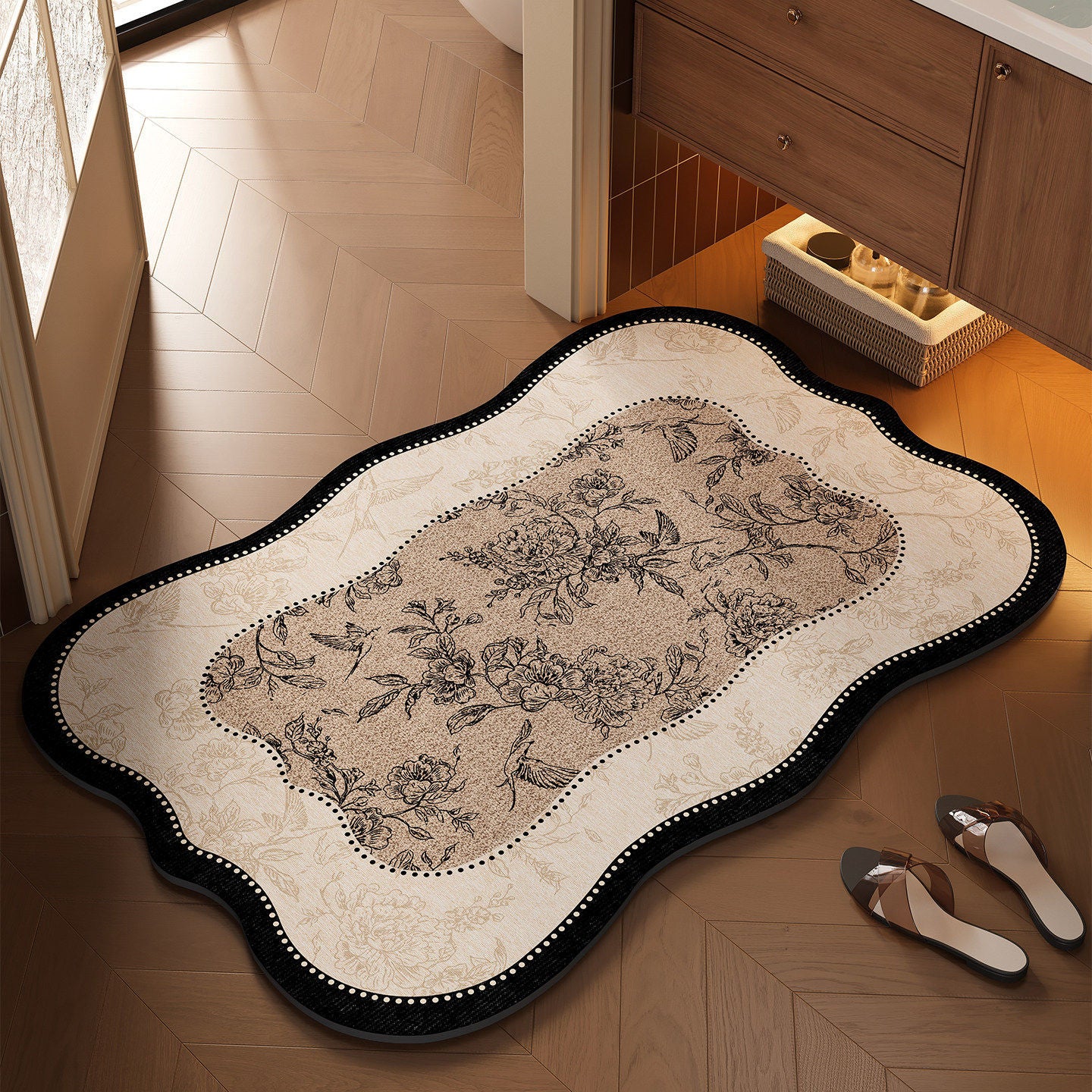 Floral Design Badezimmermatte Brehn
