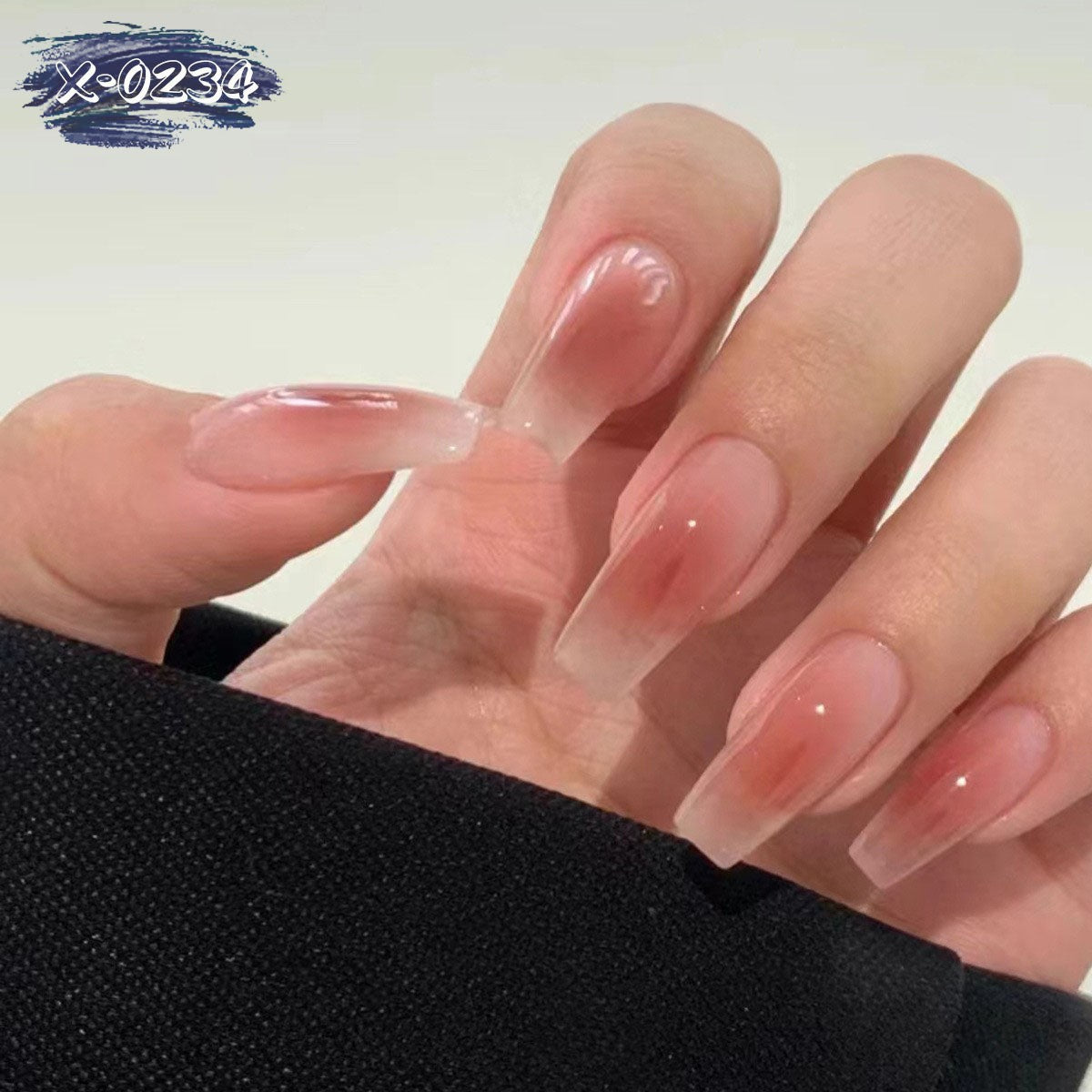 Elegante Ombre Acryl-Nagelverlängerungen