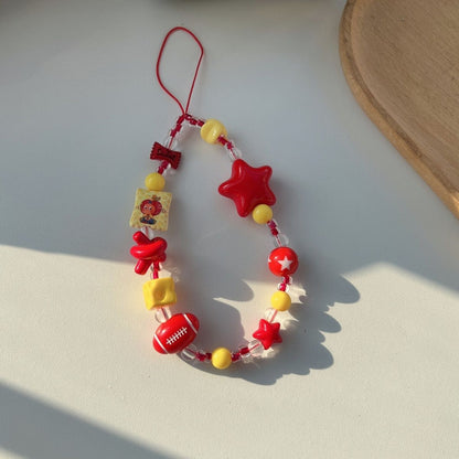 Bunte thematische Perlen-Charm-Lanyard Brehn