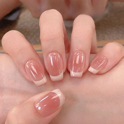Premium Französische Spitze Acrylnagelerweiterungen