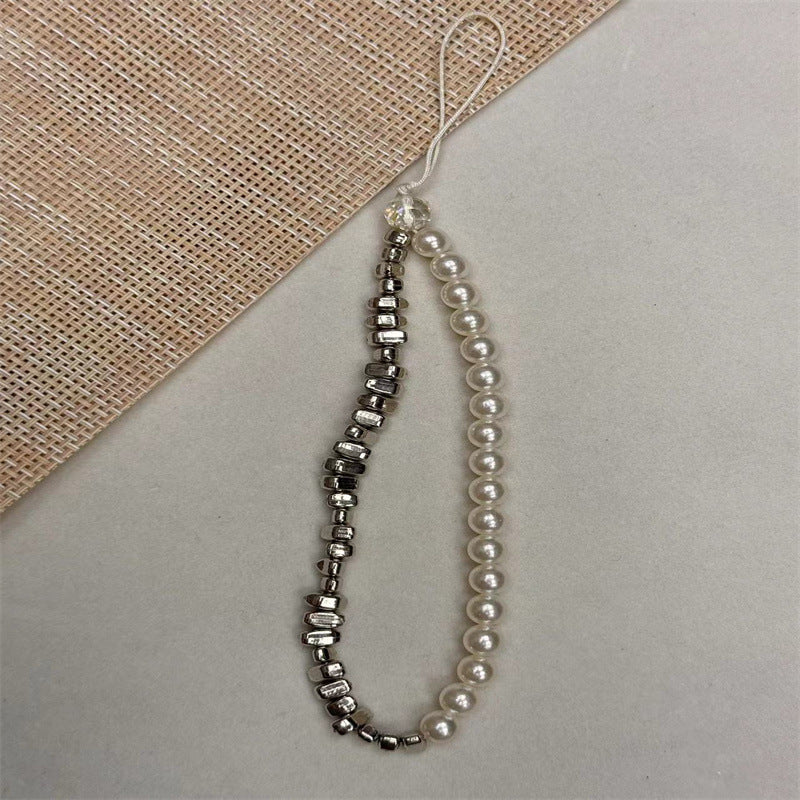 Elegante Perlen- und Metallic-Perlen-Brillen-Kette Brehn