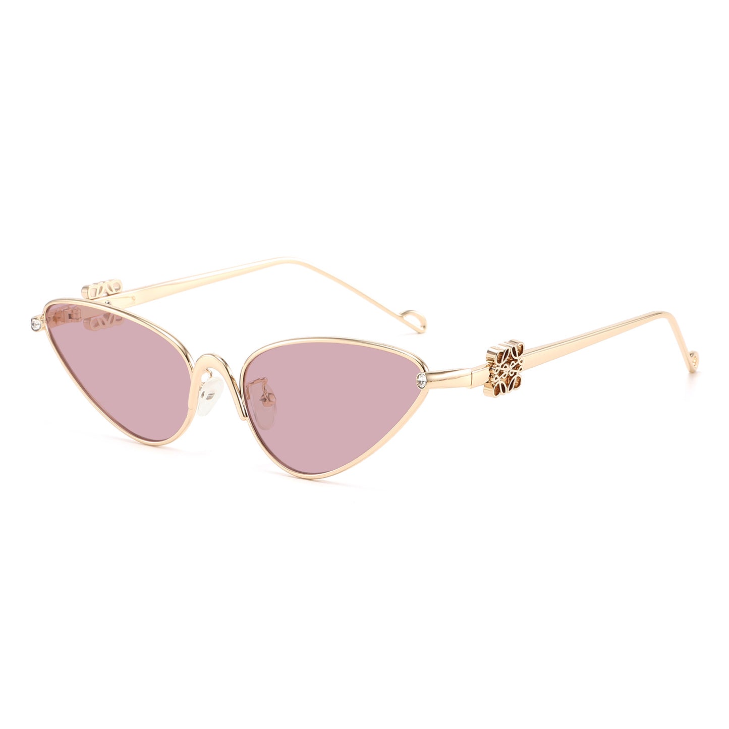 Damen Cat-Eye Sonnenbrille mit eleganten Akzenten und UV-Schutz Brehn