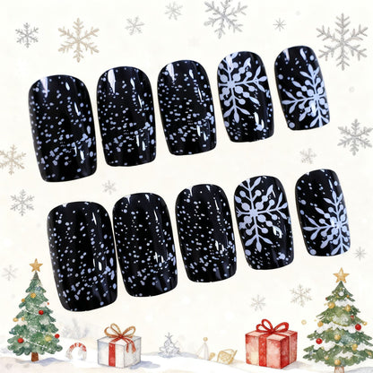 Festliche Winter-Nagelkunst Brehn