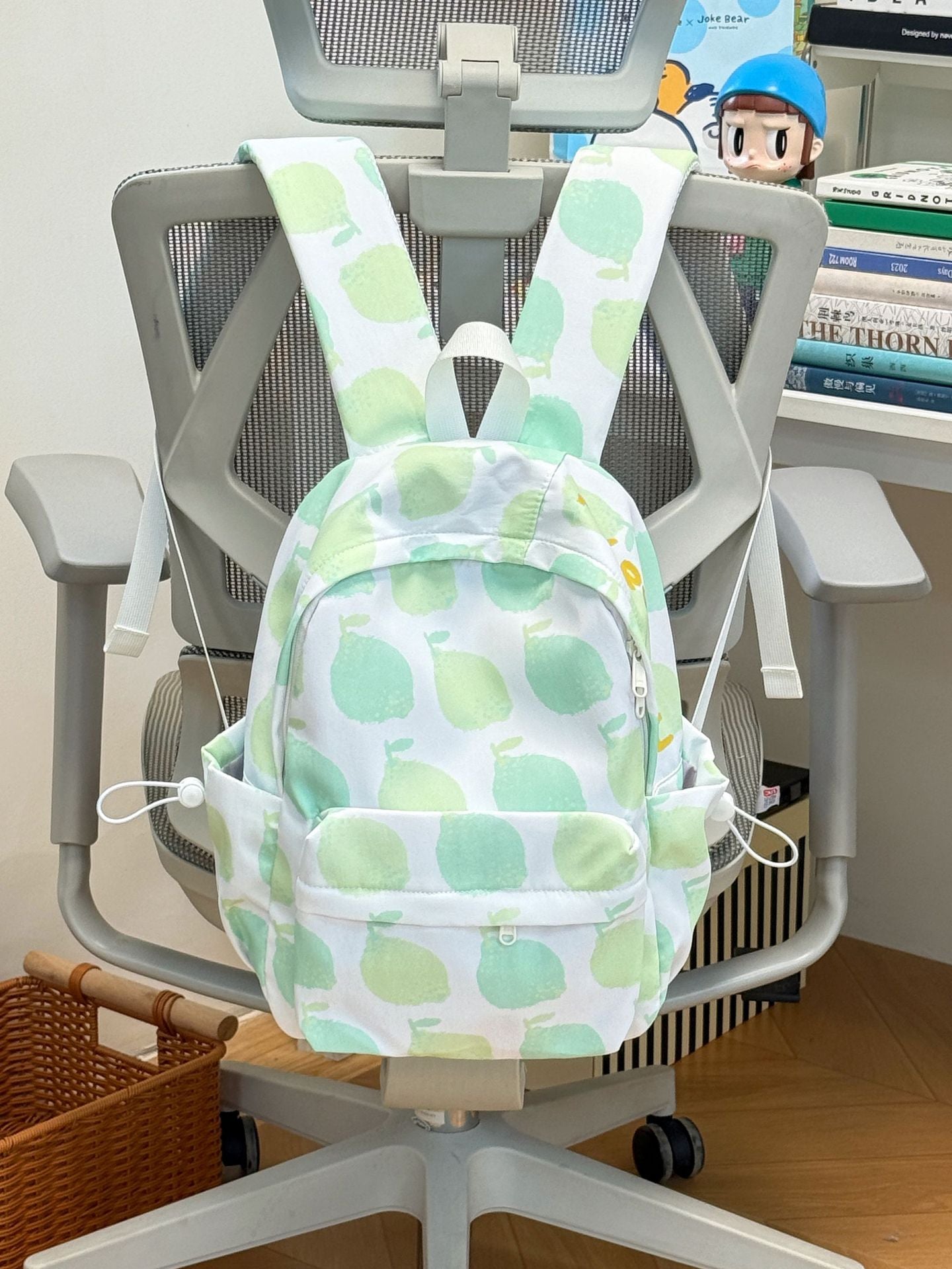 Süßer Apfelmuster-Schulrucksack