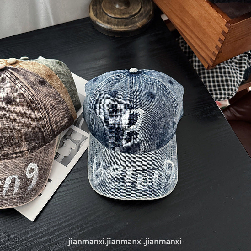 Damen Zerrissene Denim Verstellbare Baseballmütze Brehn