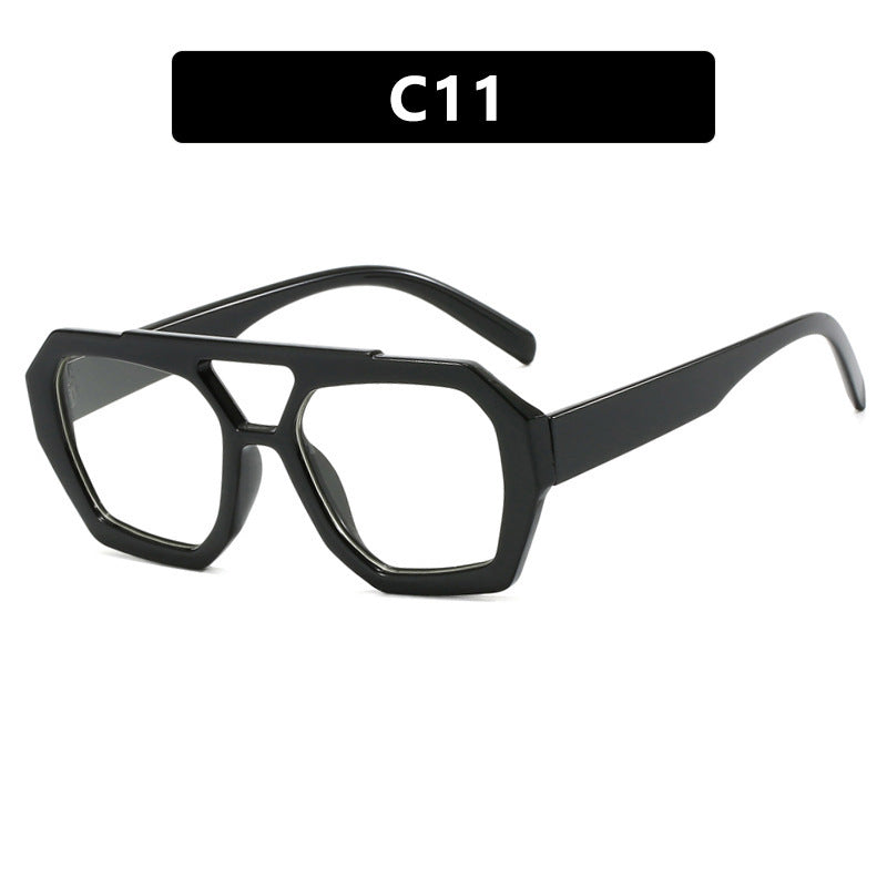 Damen geometrische Sonnenbrille aus robustem Kunststoff mit polarisierten Gläsern Brehn